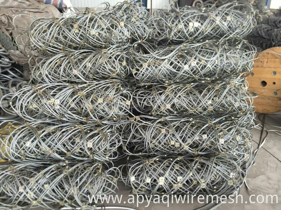 SNS slope protection Mesh netting Steel Cable Rolled Net GPS2 rockfall barrier netting